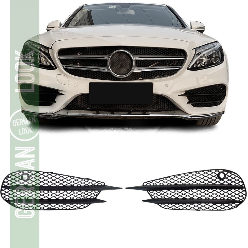 Jeu de pare-chocs de grille d'aération pour Mercedes C W205 C205 A205 S205 14-18