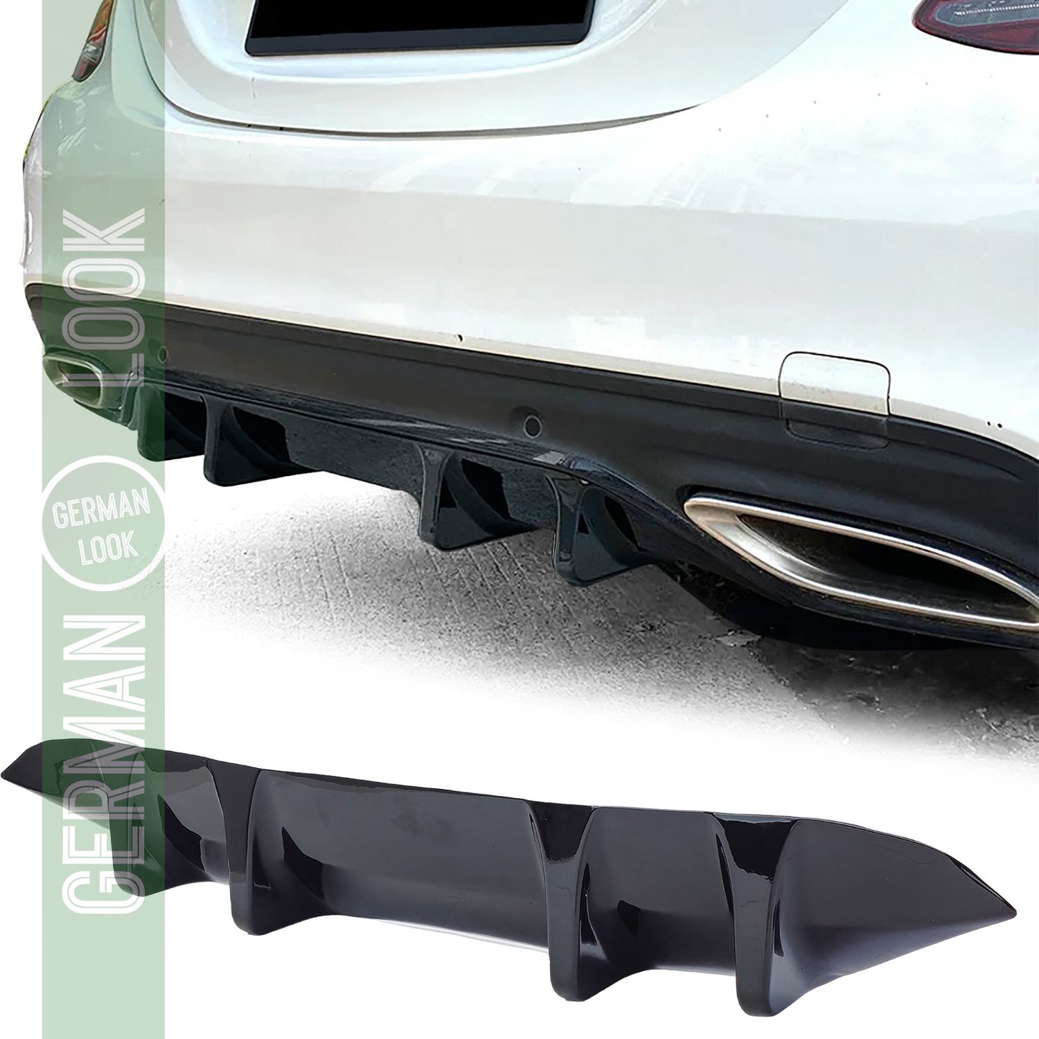 Approche du diffuseur arrière sport pour pare-chocs AMG-Line Mercedes C W205 18-21