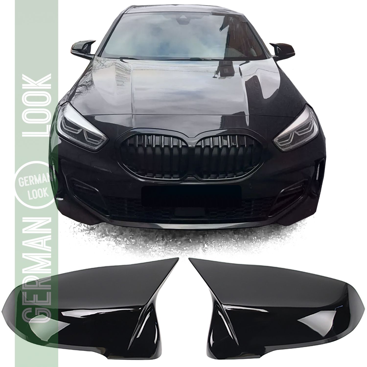 Coques de rétroviseurs de rechange noir brillant pour BMW F40 F52 X1 F48 X2 F39 Z4 G29