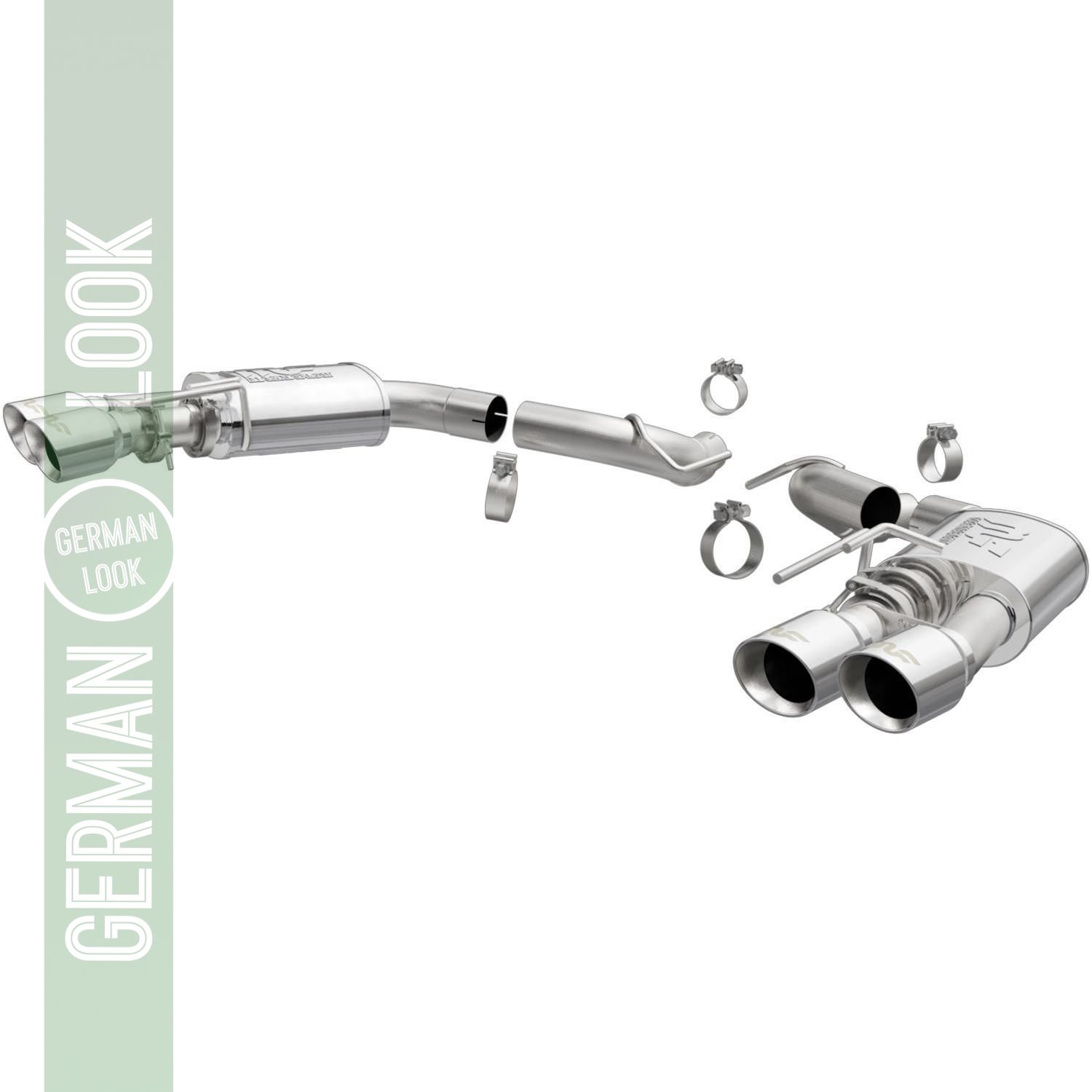Silencieux arrière MagnaFlow Competition type 19418 pour Ford Mustang 5.0 V8 18-23