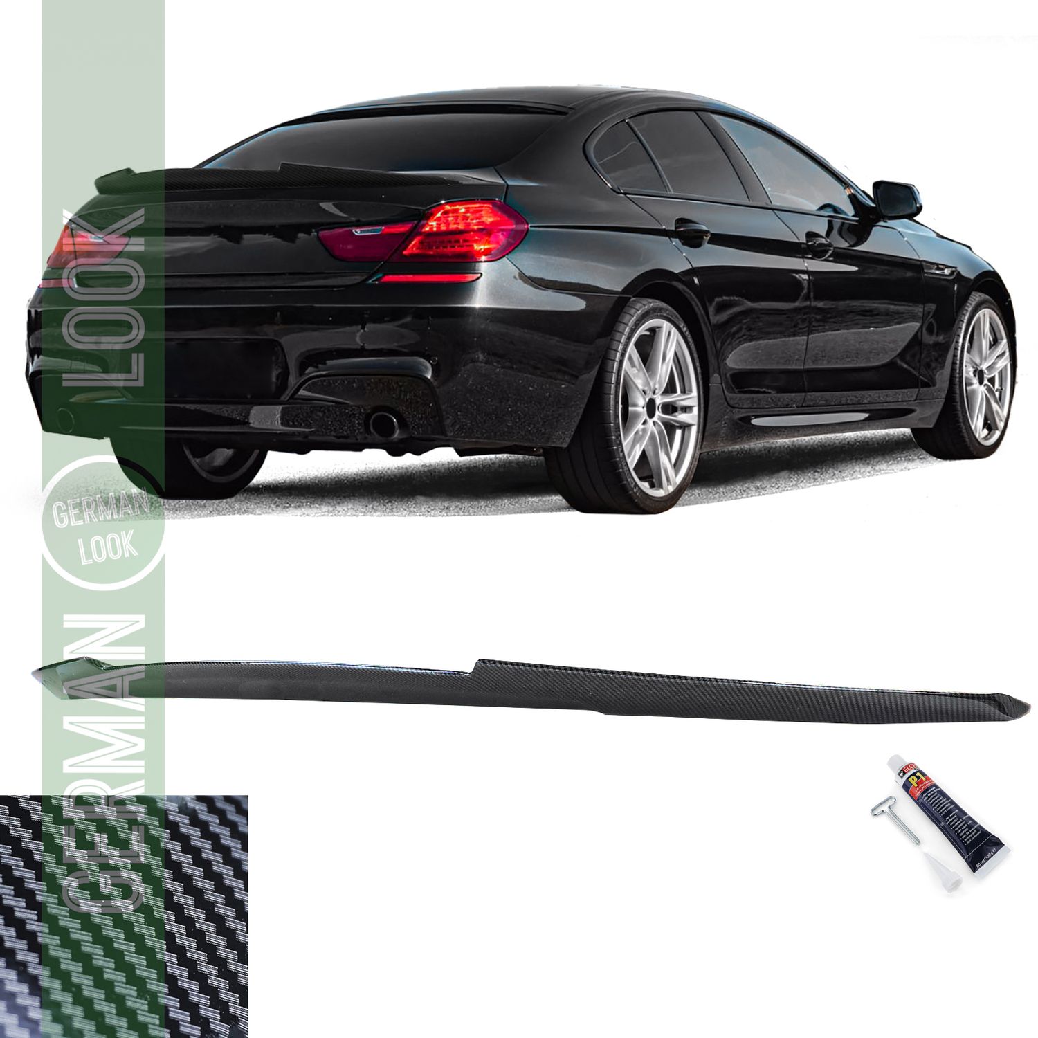 Becquet arrière Performance Carbon Look pour BMW Série 6 F06 Gran Coupé 12-17