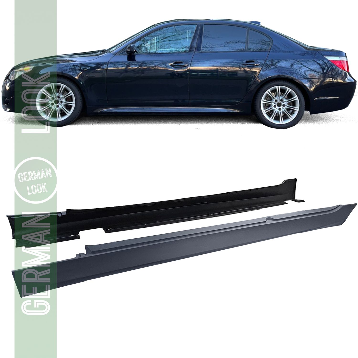 Jupes latérales version sport sur mesure pour BMW série 5 E60 berline E61 Touring 03-10