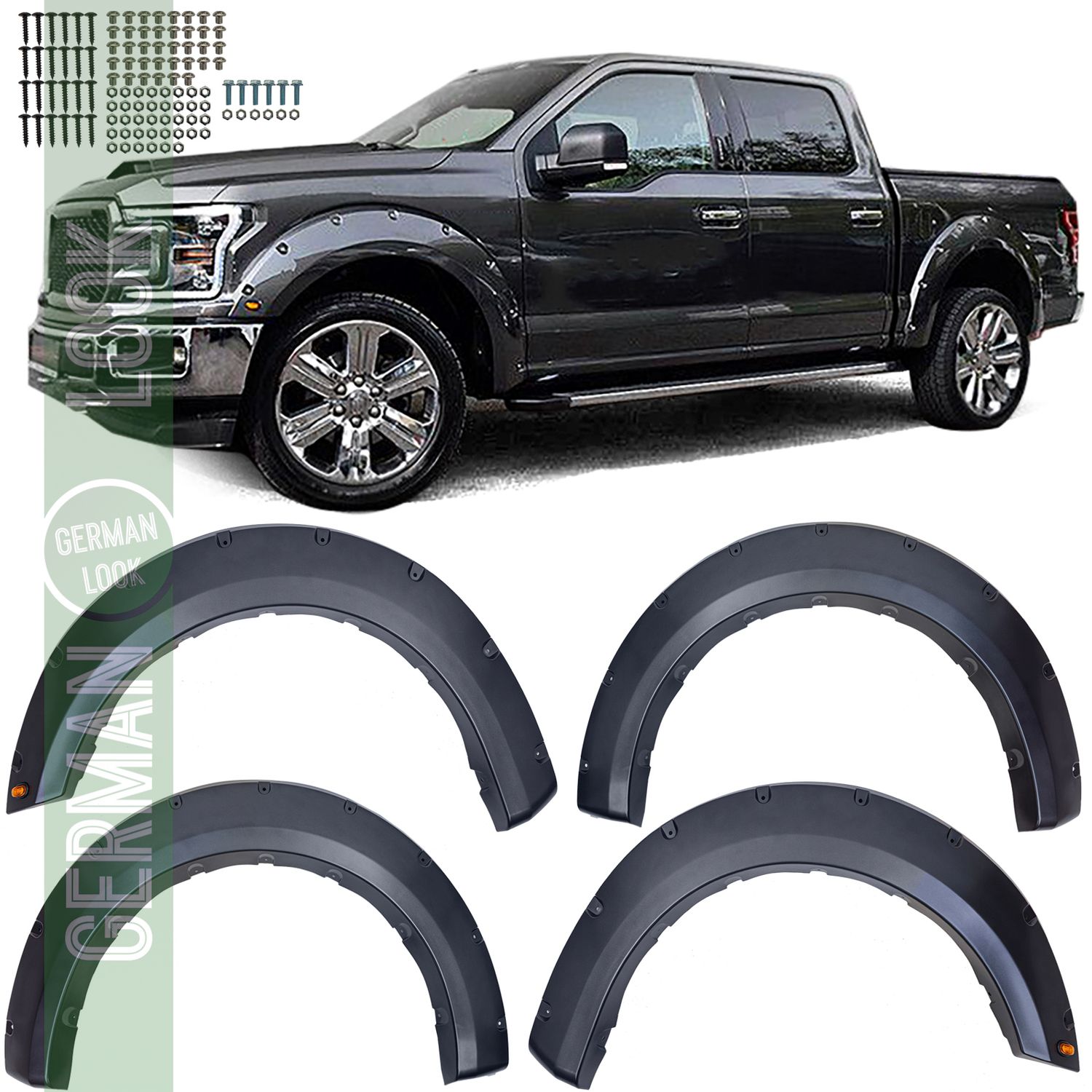 Kit d'extension de passage de roue d'aile 6" pour Ford F150 14-20