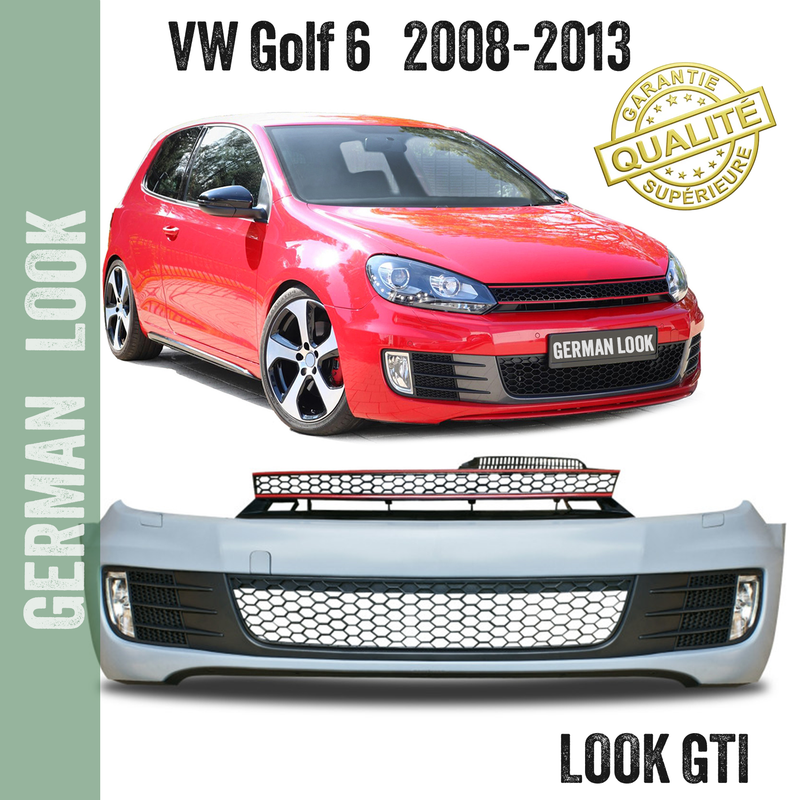 Pare chocs avant Look GTI pour Volkswagen Golf 6 Pare chocs avant Look GTI pour Volkswagen Golf 6