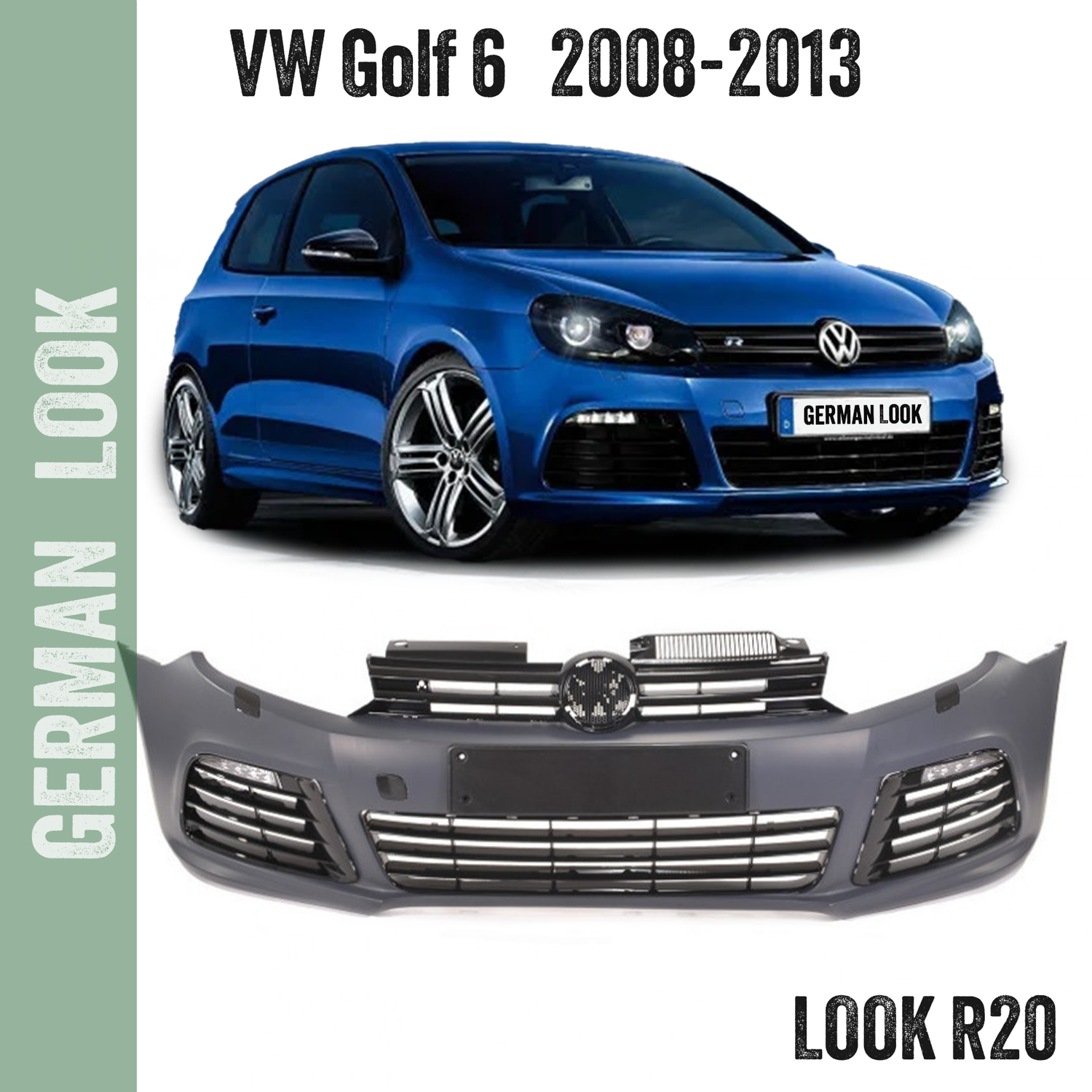 Pare choc avant Sport Look R20 pour Volkswagen Golf 6