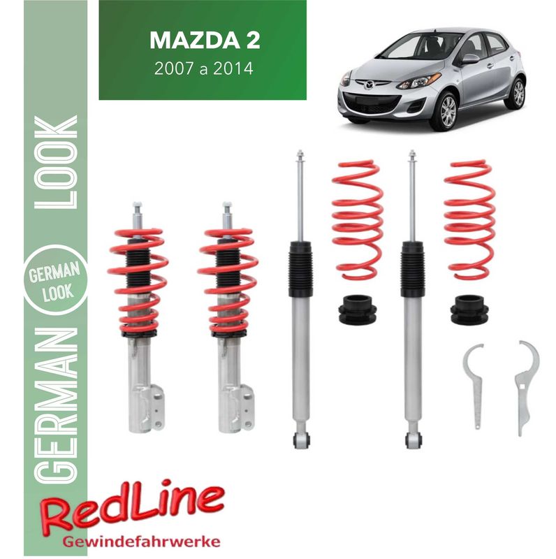 KIT COMBINE FILETE REDLINE MAZDA 2 DE 2007 A 2014