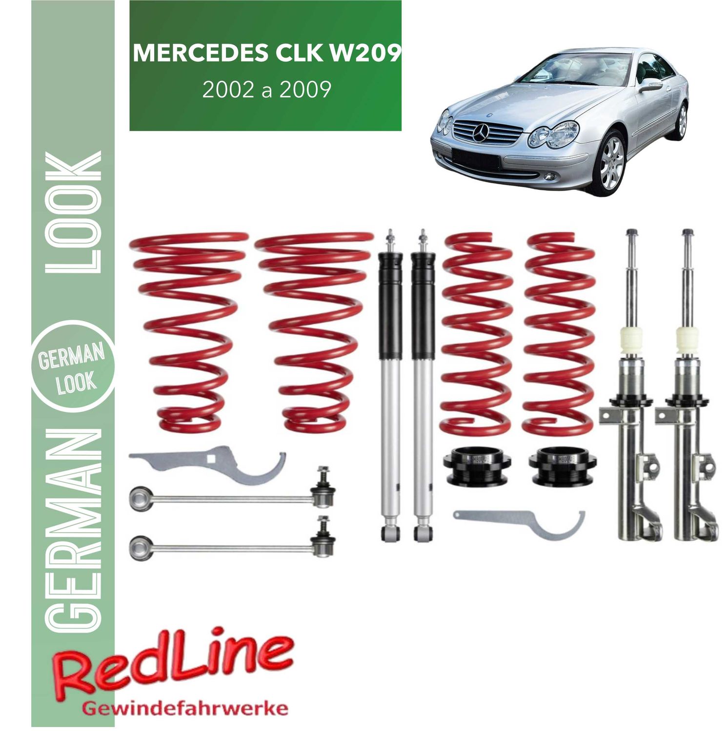 KIT COMBINE FILETE REDLINE MERCEDES CLK W209 DE 2002 A 2009