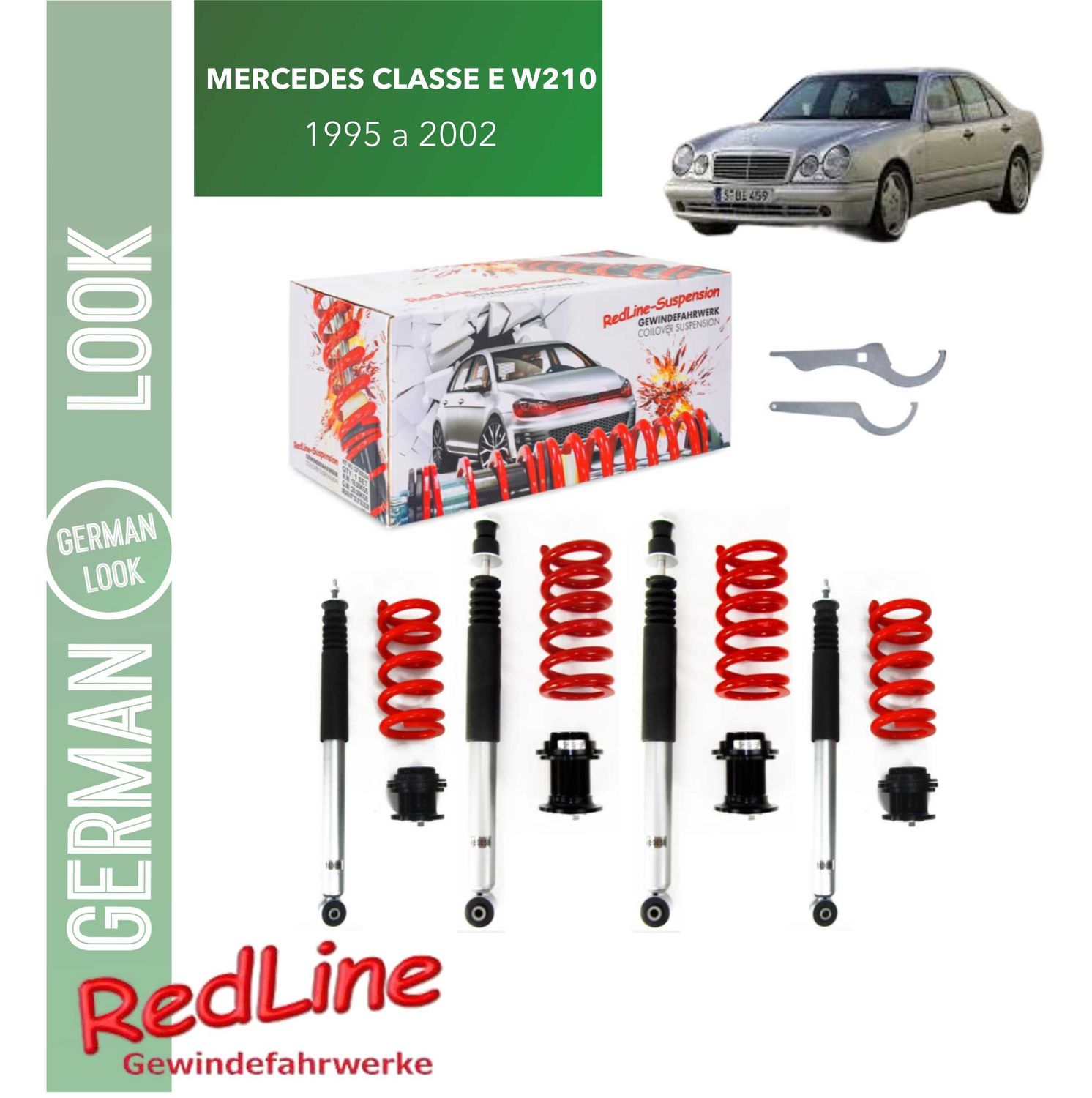 KIT COMBINE FILETE REDLINE MERCEDES Classe E W210 de 1995 a 2002