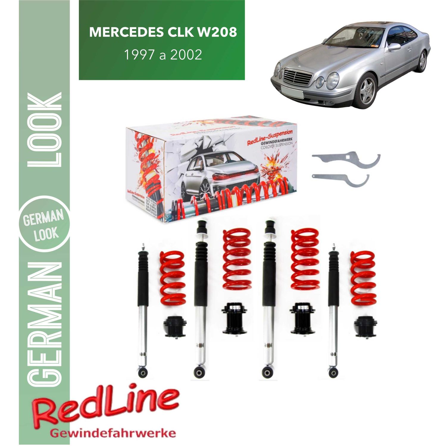 KIT COMBINE FILETE REDLINE MERCEDES CLK W208 de 1997 a 2002