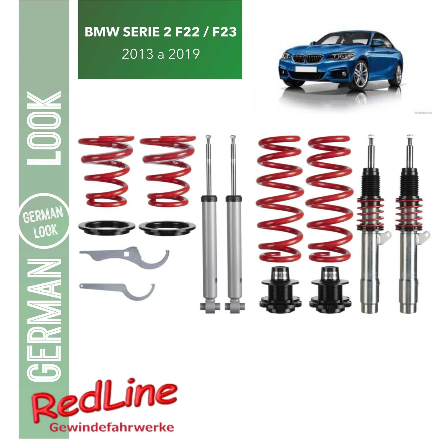 KIT COMBINE FILETE REDLINE BMW SERIE 2 F22 / F23 DE 2013 A 2019