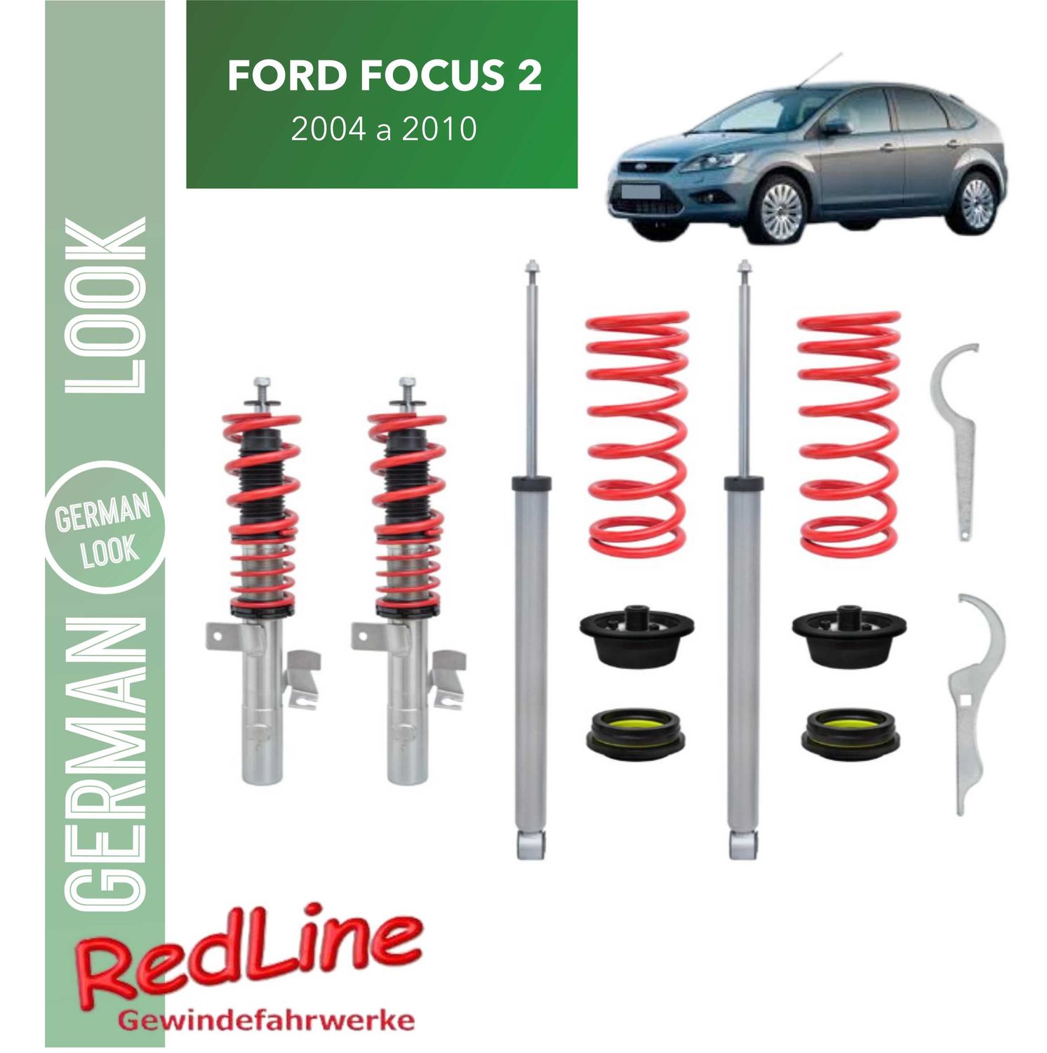 KIT COMBINE FILETE REDLINE FORD FOCUS 2 DE 2004 A 2010