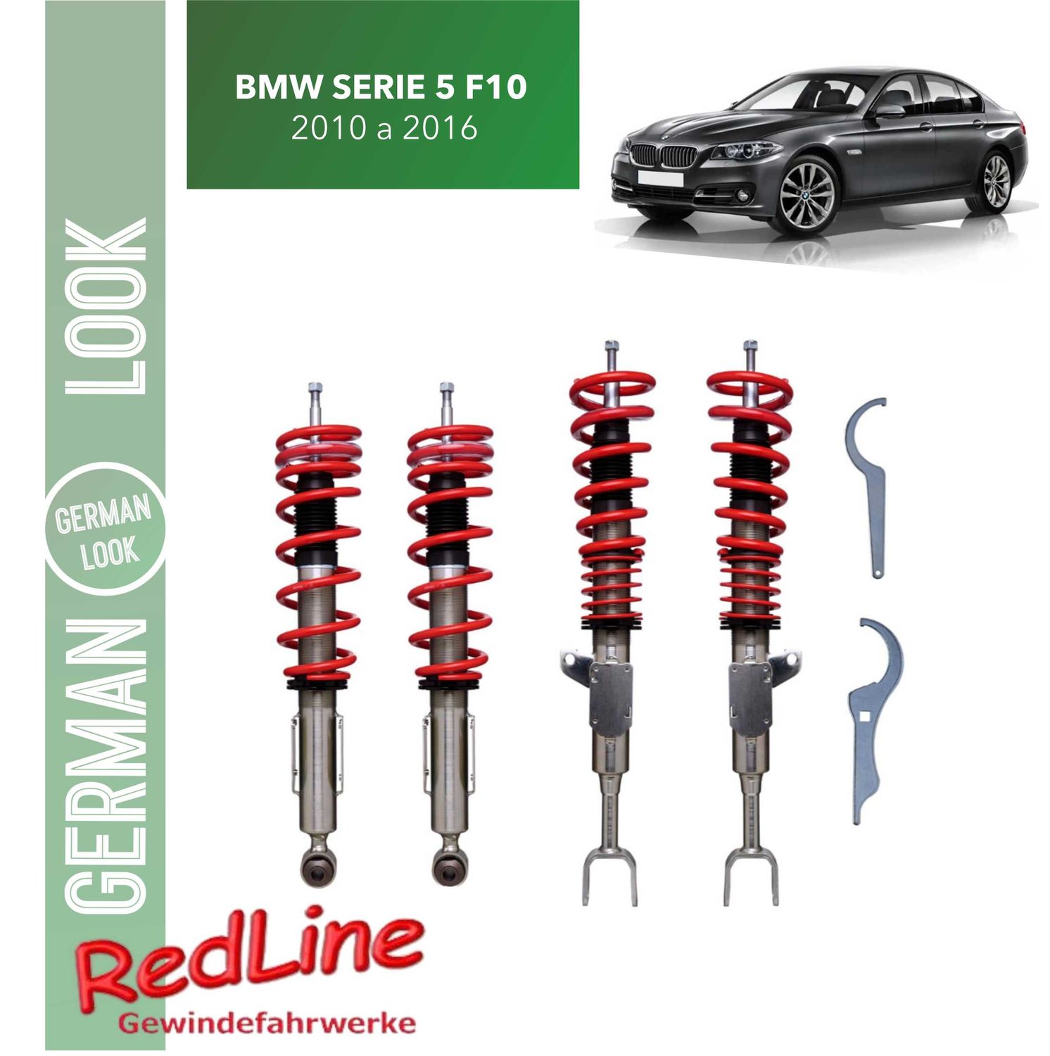 Kit Suspension Combine Filete Redline BMW Serie 5 F10 de 2010 a 2016