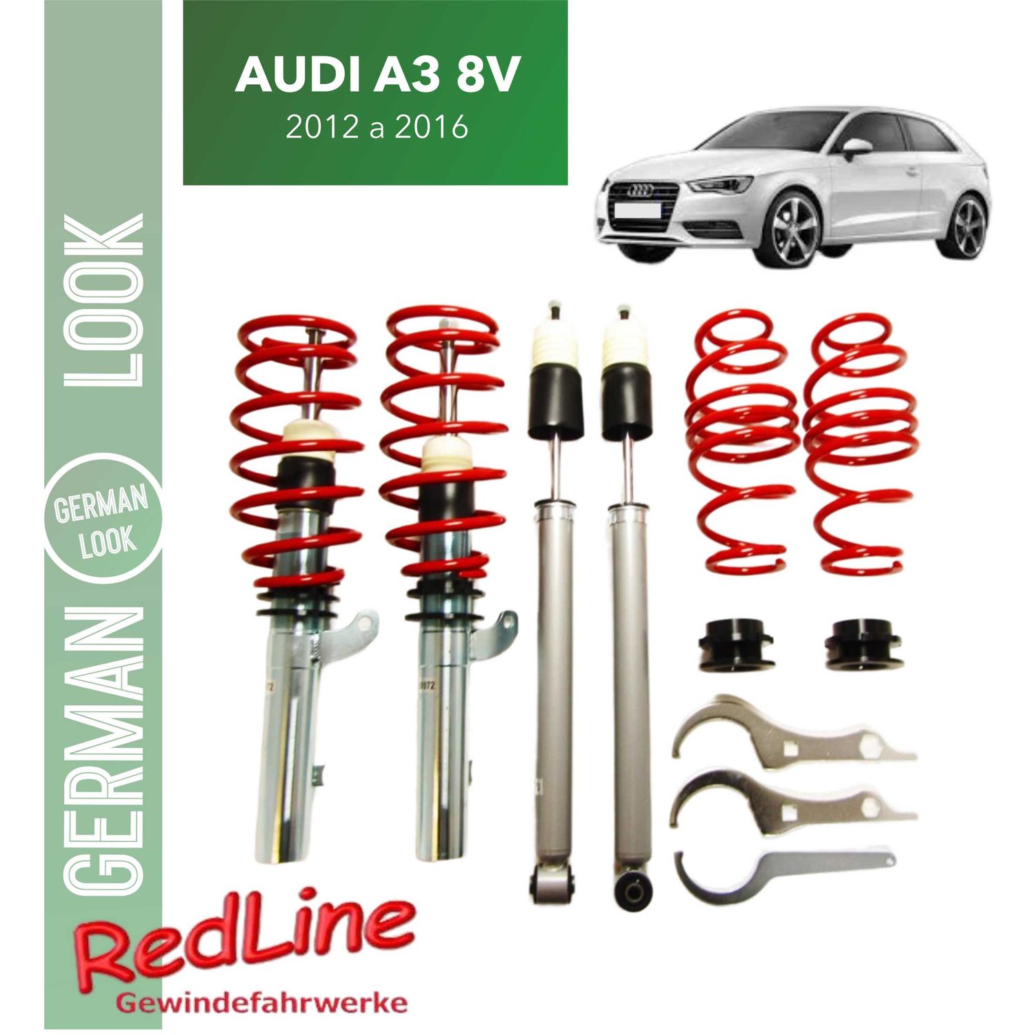 Kit Suspension Combine Filete Redline Audi A3 8V 2012 a 2016 - Torsion