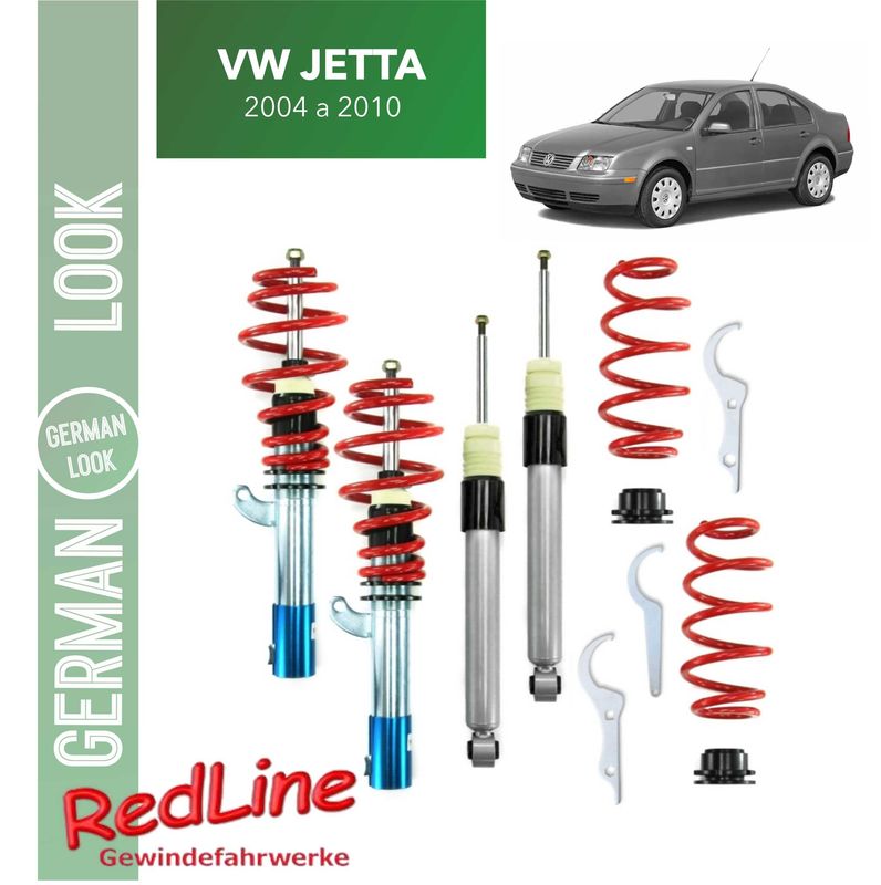 Kit Suspension Combine Filete Redline VW Jetta de 2004 a 2010