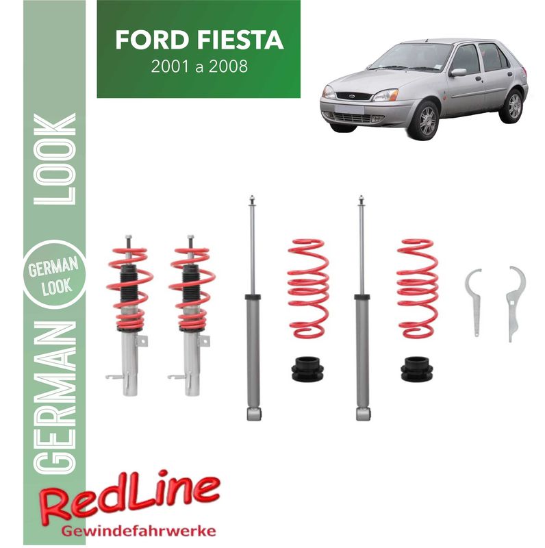 Kit Suspension Combine Filete Redline Ford Fiesta 2001 a 2008