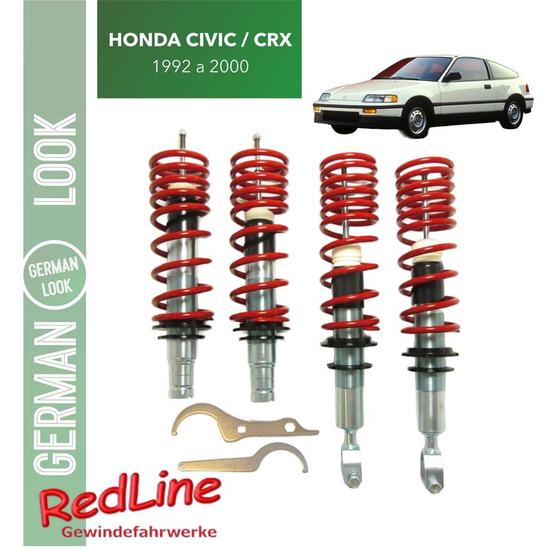 Kit Suspension Combine Filete Redline Honda Civic / CRX de 1992 a 2000