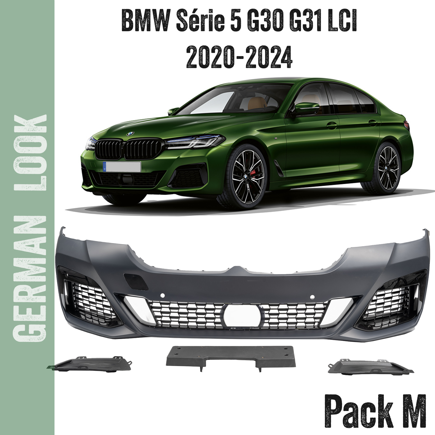 Pare chocs avant Pack M M-Teck pour BMW Série 5 G30 G31 LCI 2020-2024