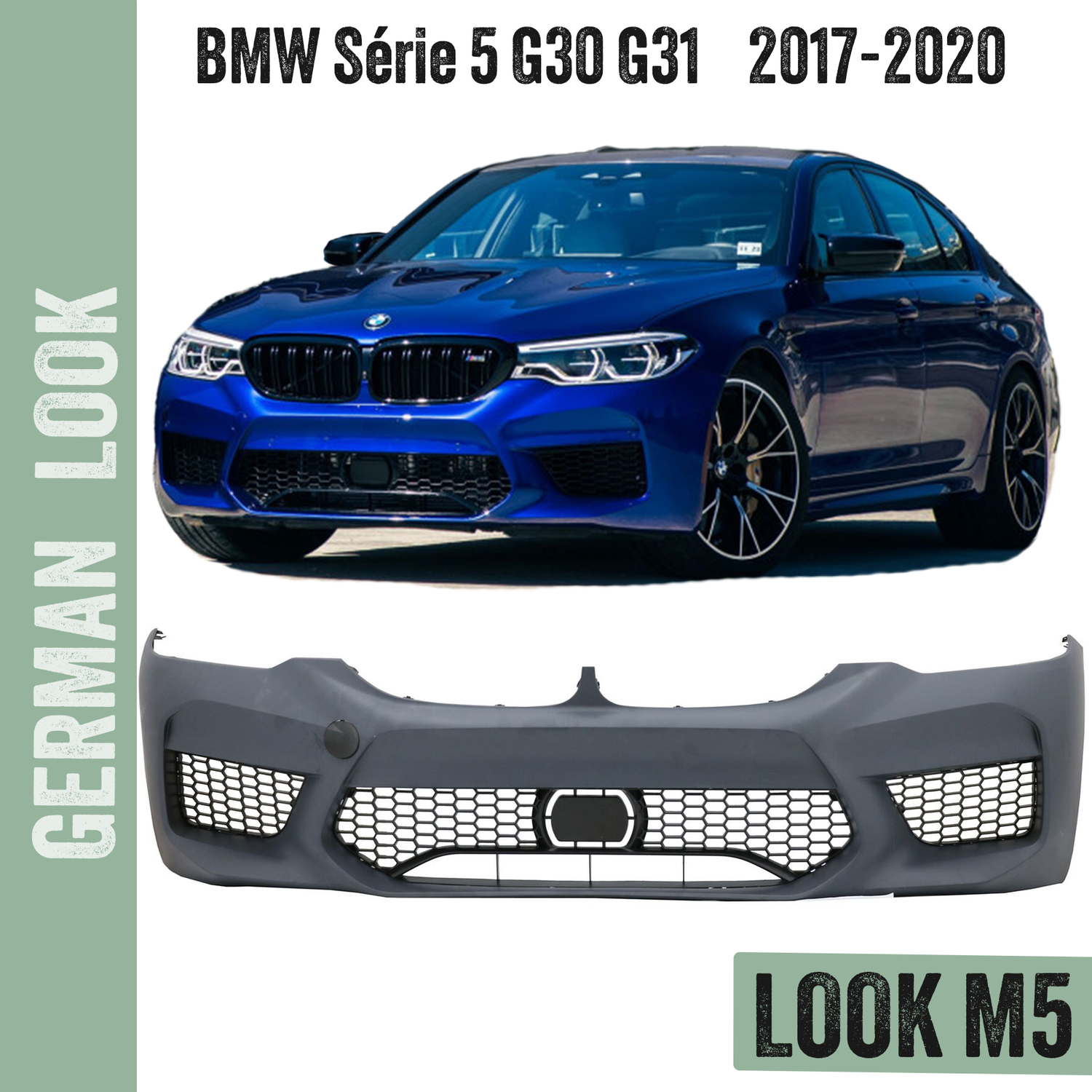 Pare chocs avant pour BMW Série 5 G30 G31 2017-2020 look M5