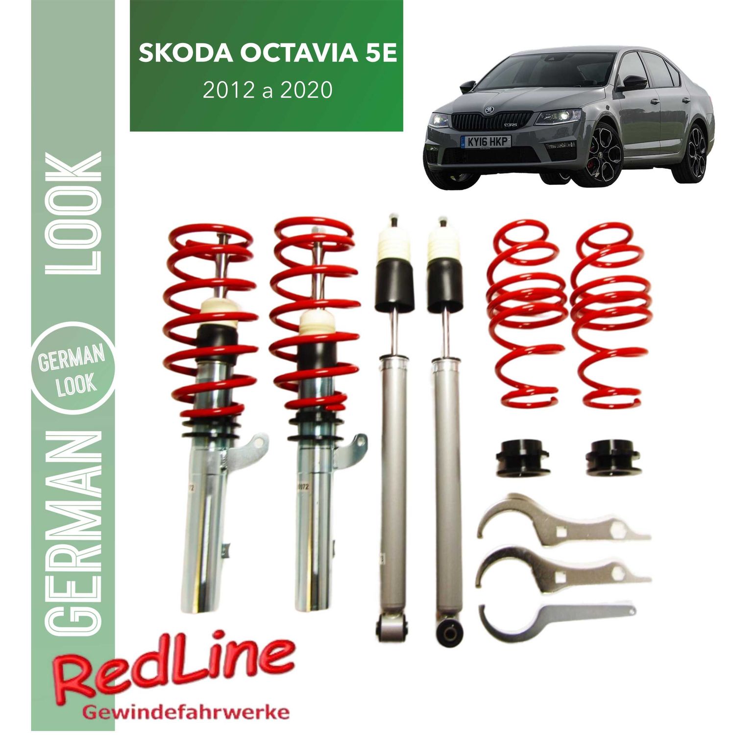 Kit Suspension Combine Filete Redline Skoda Octavia 5E 2012 a 2020 - Torsion