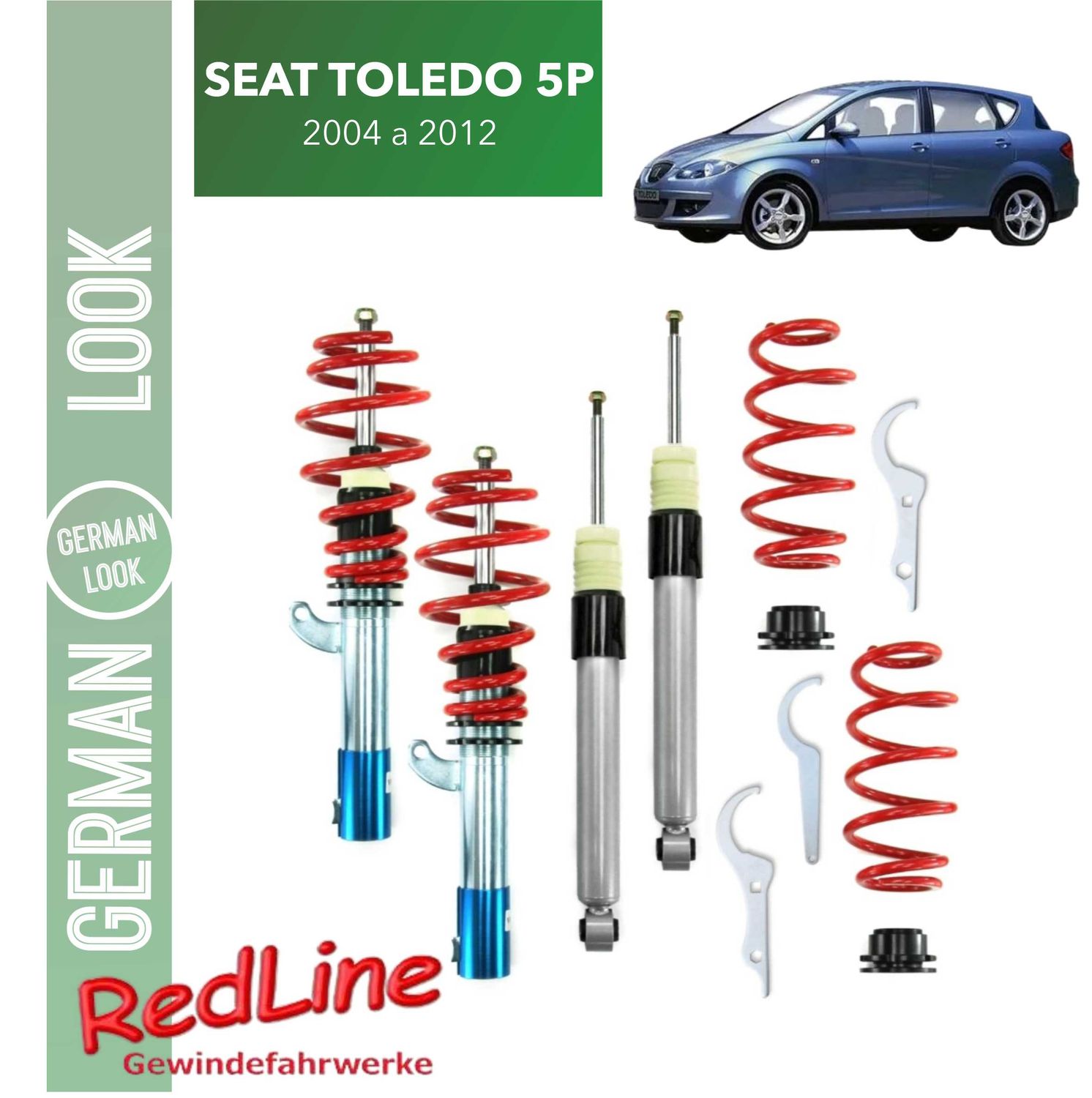 Kit Suspension Combine Filete Redline Seat Toledo 5P 2004 a 2012