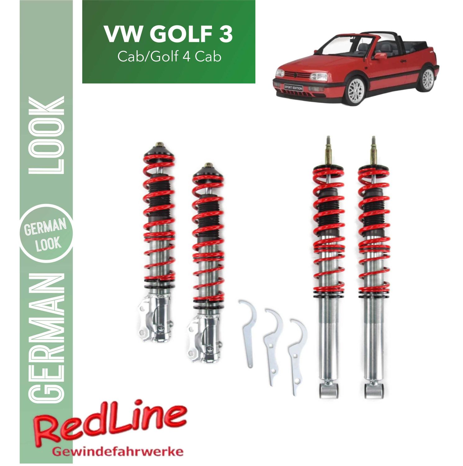 Kit Suspension Combine Filete Redline VW Golf 3 Cab/Golf 4 Cab