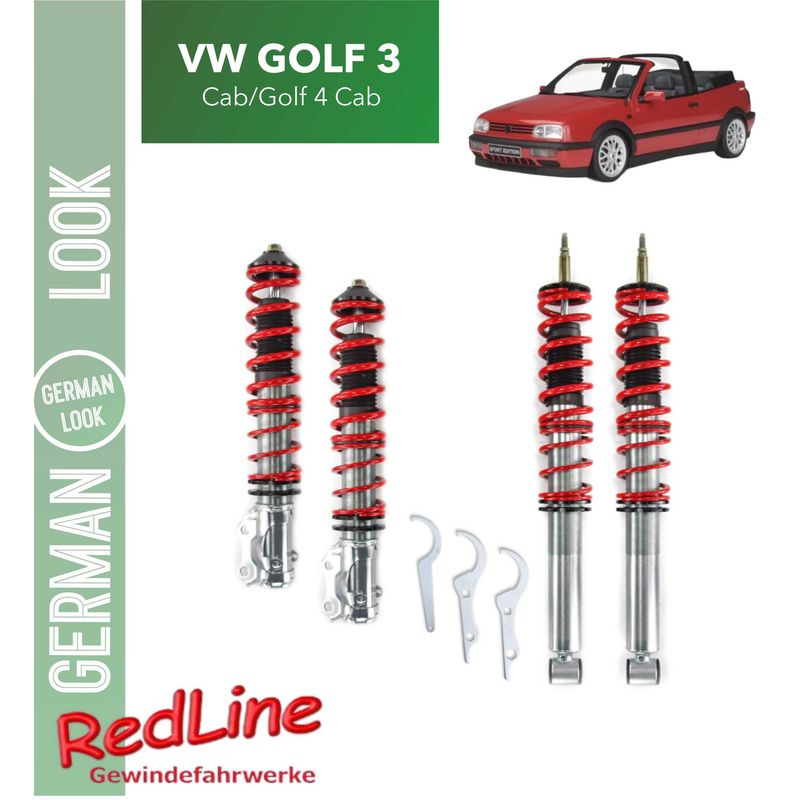Kit Suspension Combine Filete Redline VW Golf 3 Cab/Golf 4 Cab