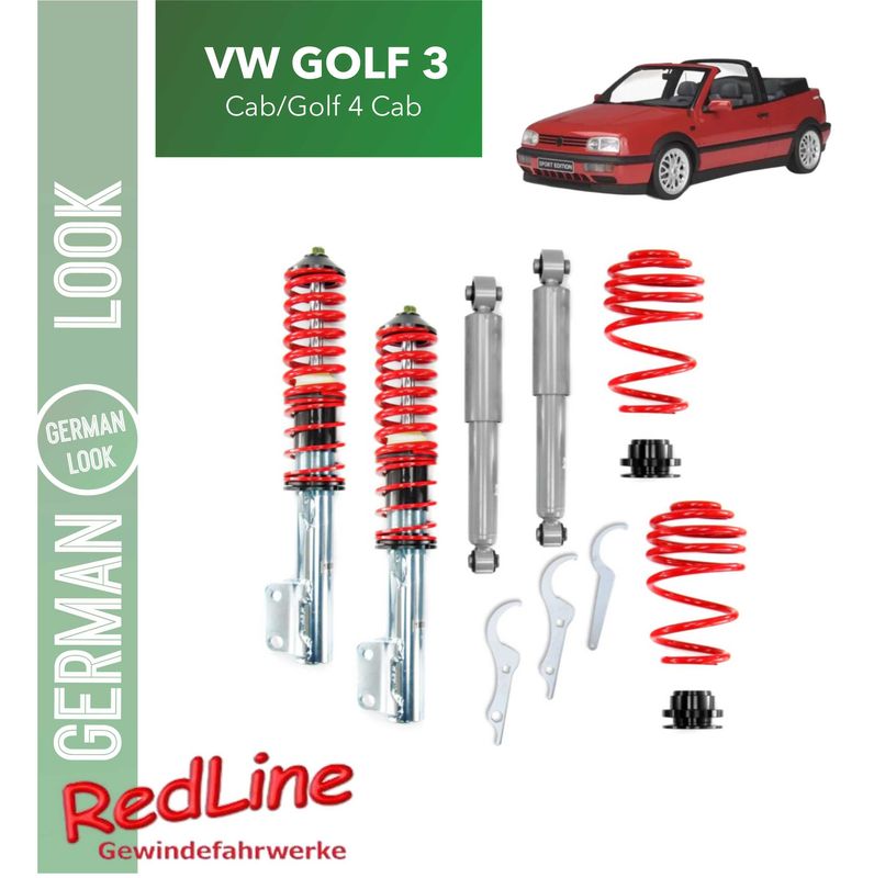 Kit Suspension Combine Filete Redline VW Golf 3 Cab/Golf 4 Cab