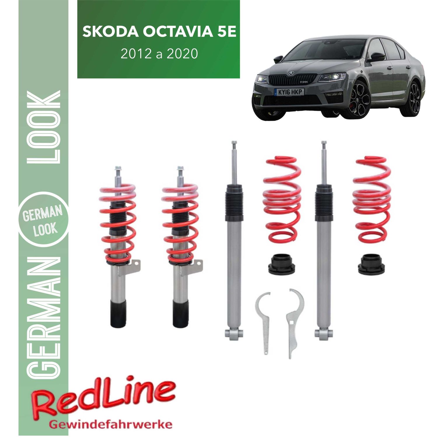 Kit Suspension Combine Filete Redline Skoda Octavia 5E de 2012 a 2020 - Multibras