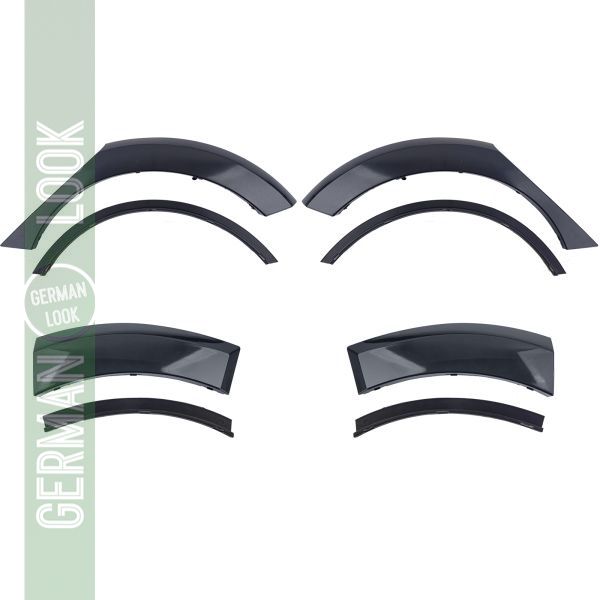Kit d'extensions de passage de roue noir brillant pour Honda Civic 2016-2020 Hatchback