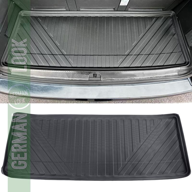 Tapis de coffre en caoutchouc haut de gamme sur mesure pour VW Bus T5 T6 T6.1 court