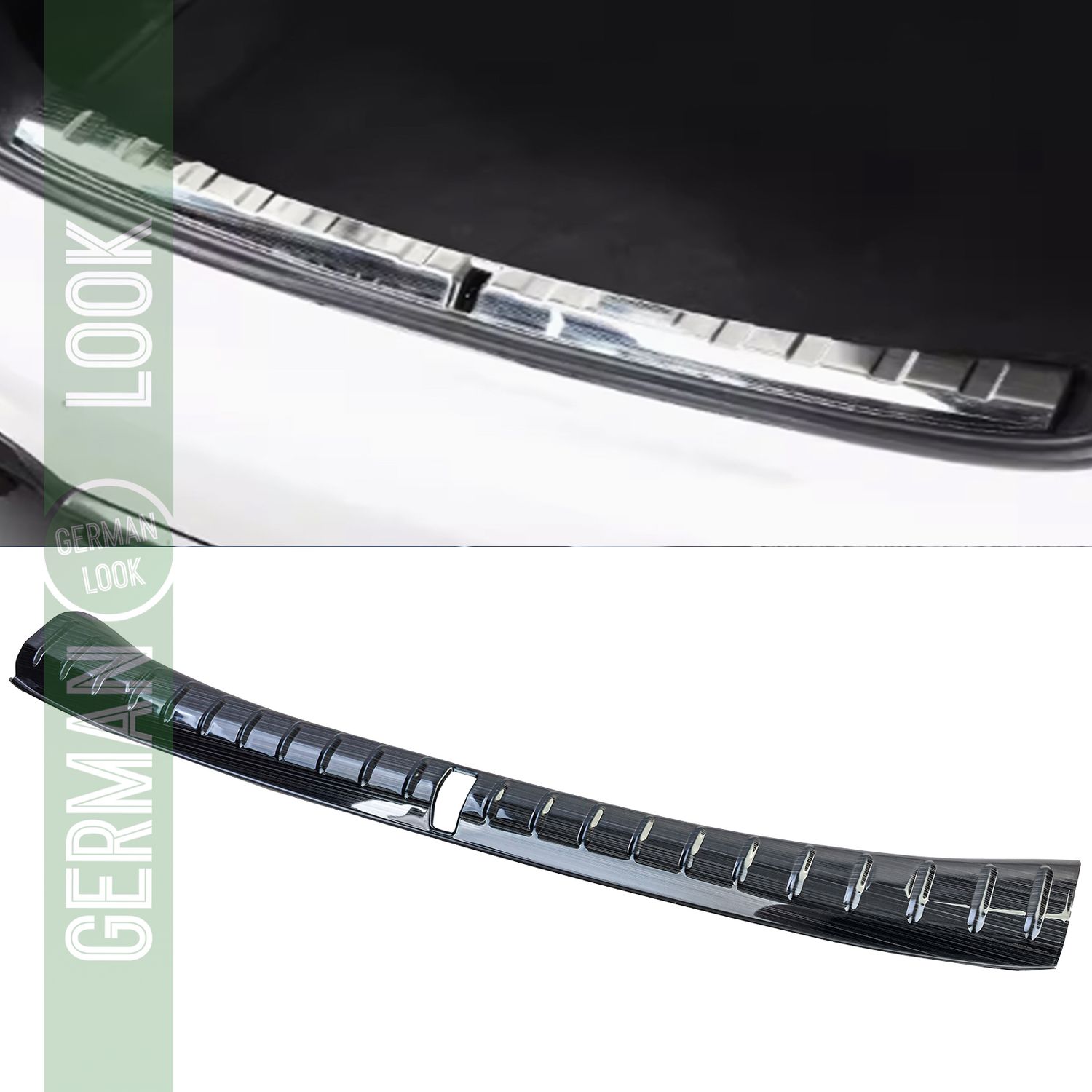 Protection de seuil de chargement en acier inoxydable pare-chocs intérieur noir pour BMW série 5 G30 G31