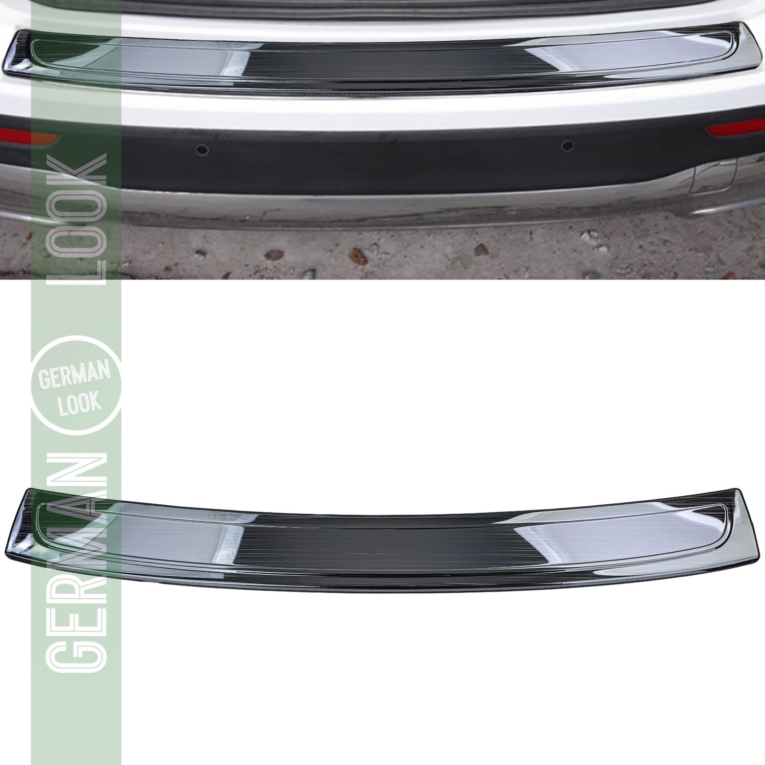 Protection de seuil de chargement en acier inoxydable pare-chocs noir pour Mercedes GLB