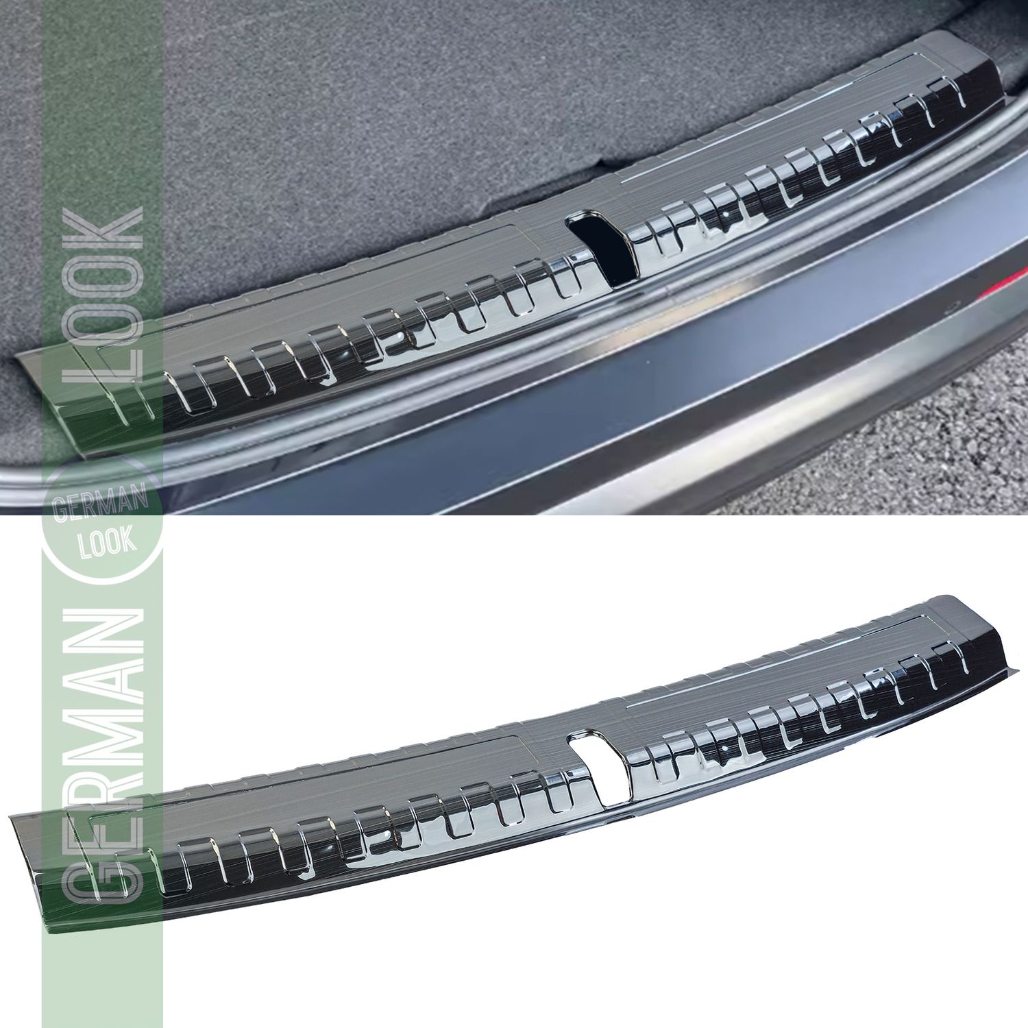 Protection de seuil de chargement en acier inoxydable pare-chocs intérieur noir pour BMW X1 U11