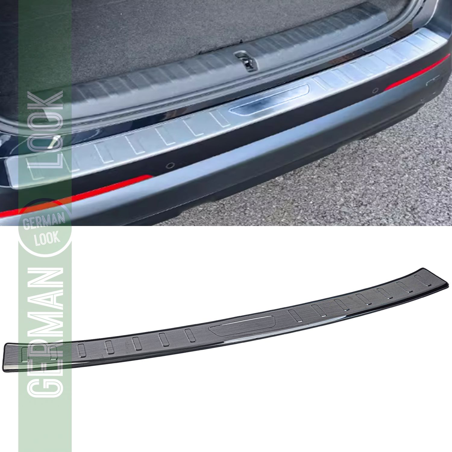 Protection de seuil de chargement en acier inoxydable pare-chocs noir pour BMW X1 U11 à partir de 2022