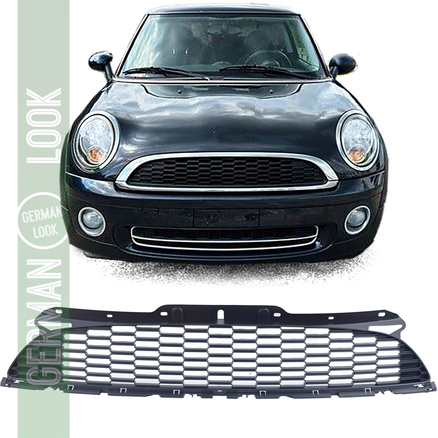 Calandre nid d'abeille noir mat pour Mini One Cooper JCW R56 R57 R58 R59