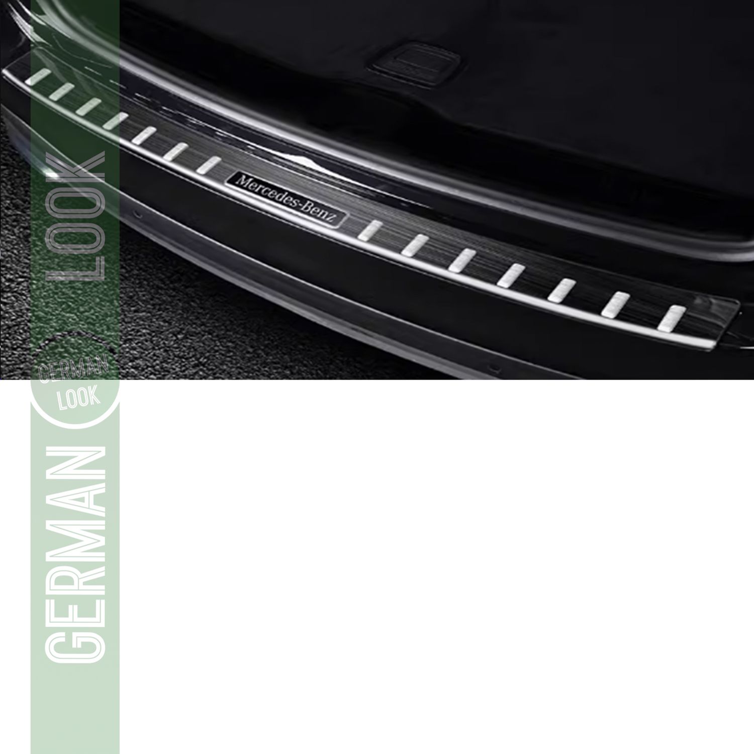 Protection de seuil de chargement en acier inoxydable pare-chocs noir pour Mercedes GLC X254