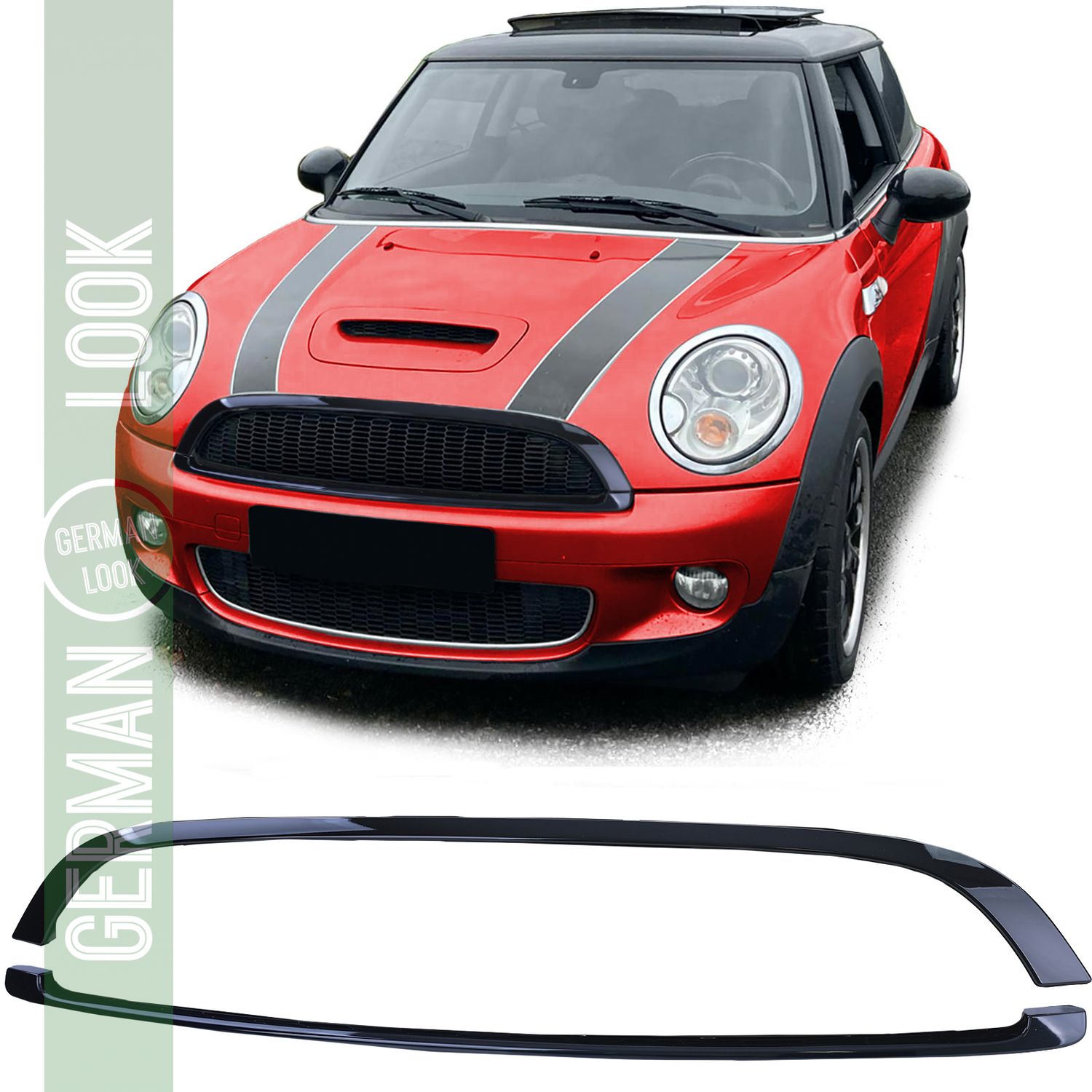 Kit de bandes de calandre noir brillant pour Mini One Cooper JCW R56 R57 R58 R59