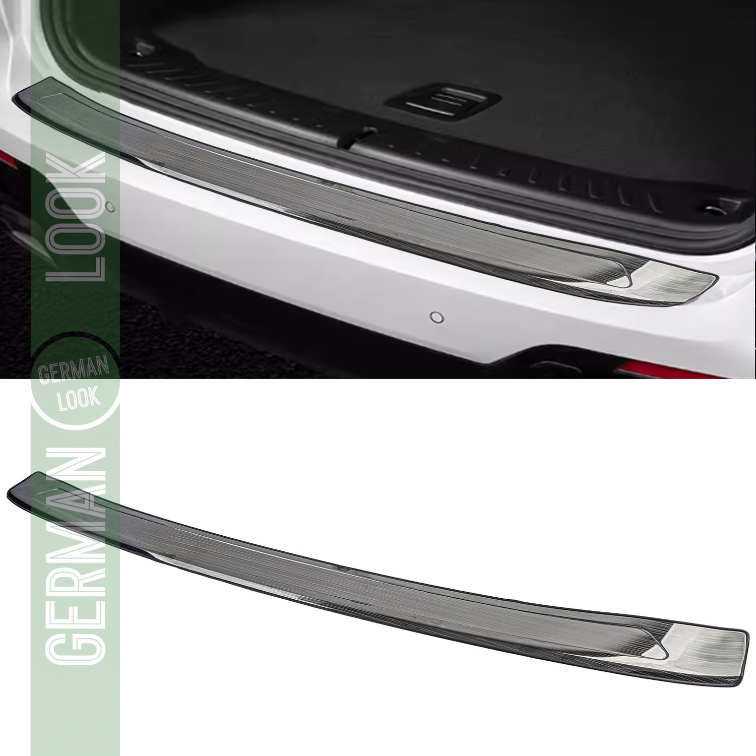 Protection de seuil de chargement en acier inoxydable pare-chocs noir pour BMW X3 G01 à partir de 17