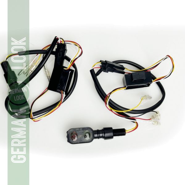 Jeu de clignotants/feux arrière LED universels pour moto DUAL 2 SMOKE avec marque E