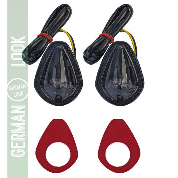 Indicateurs LED de carrosserie de moto Fumée pour Honda CBF125 125R 250R avec E-mark