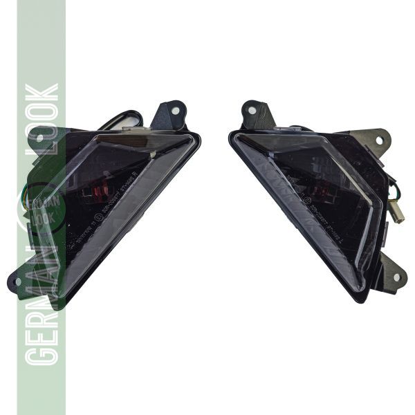 Ensemble d'indicateurs de carénage de moto fumée pour Kawasaki Ninja ZX6-R Z1000SX etc.