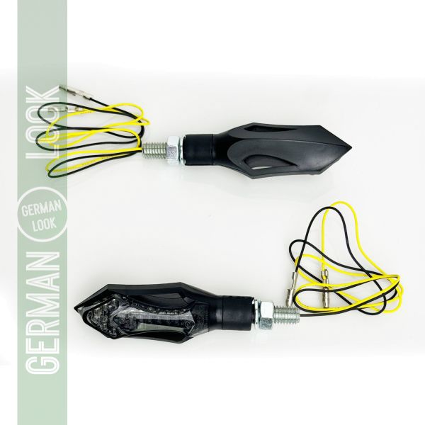 Kit de clignotants LED universels pour moto HATCH SMOKE avec marque E