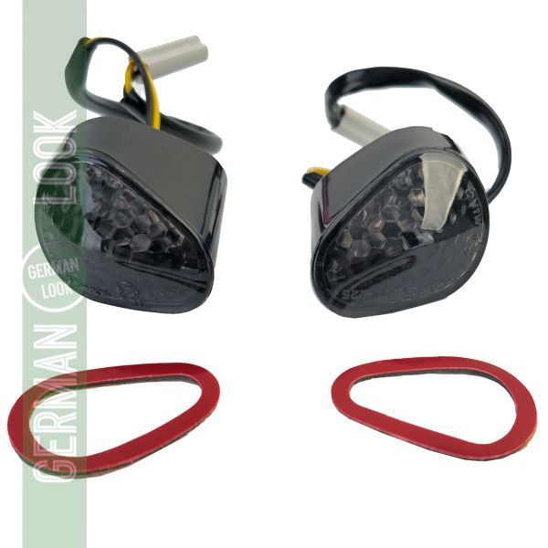 Clignotants de carénage LED pour moto Fumée pour Yamaha R1 2008-2009 avec E-mark