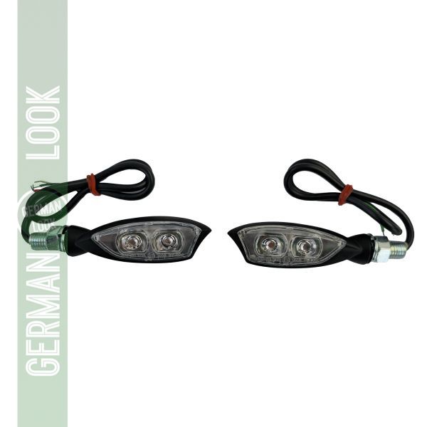 Ensemble de feux arrière clignotants LED universels pour moto MORELLA SMOKE avec marque E