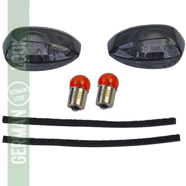 Insert de clignotant moto fumé avec ampoule pour Yamaha FZ8 / R1 / R6