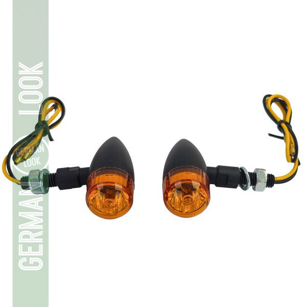 Set d'indicateurs halogènes universels TEAR DROP avec lentille jaune avec marquage E