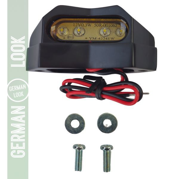 Éclairage de plaque d'immatriculation LED universel MINI GLOW avec E-mark