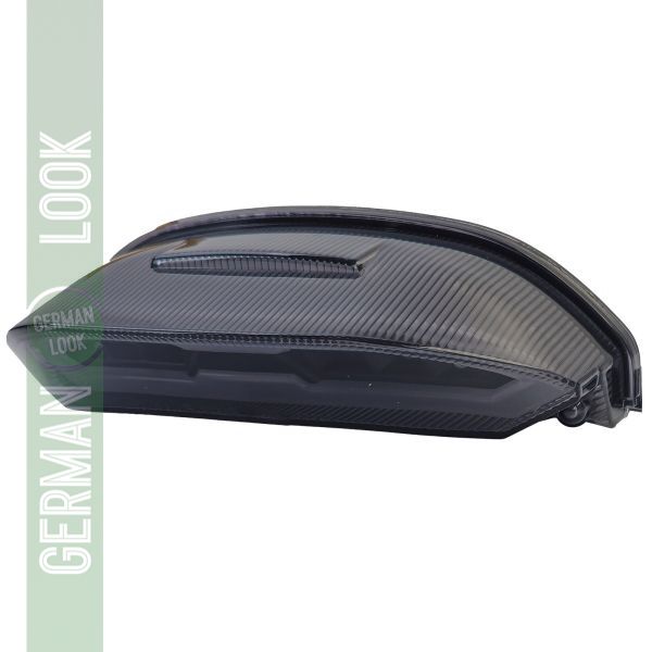 Feu arrière LED moto universel teinté Fumée HORIZON avec E-mark