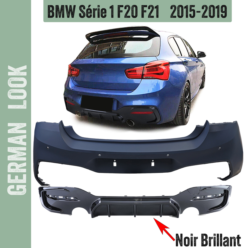 Pare-chocs arrière Performance pour BMW Série 1 F20 LCI 2015-2019 look 140i