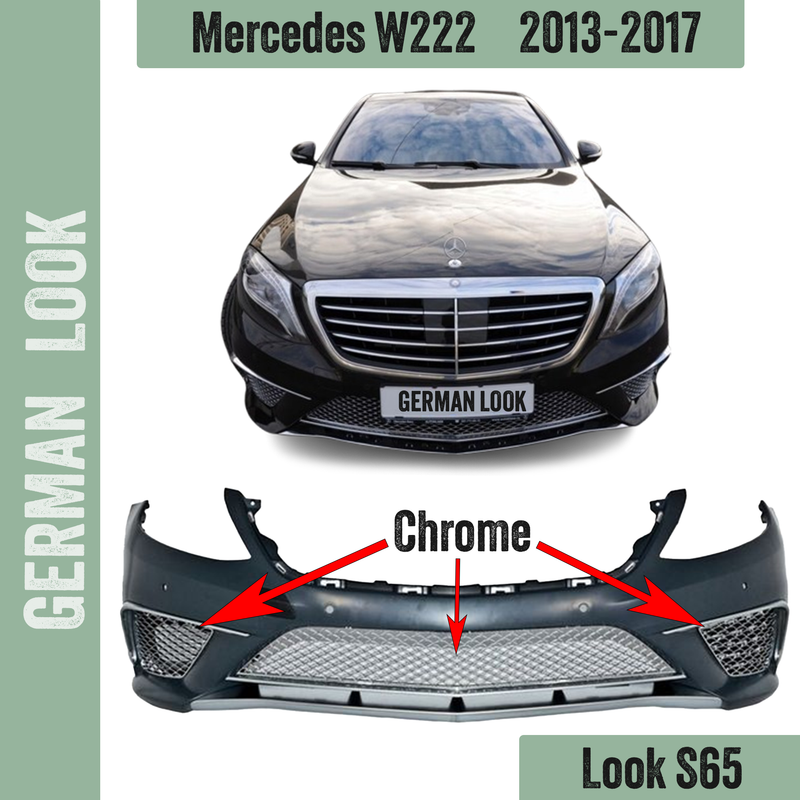 Parechocs avant look S65 AMG pour Mercedes classe S W222 / 2013-2017